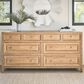 Furniture Worldwide Weekender 8-Drawer Dresser in Sand Dune, , large
