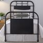 Belle Furnishings Vintage Full Metal Bed in Black, , large