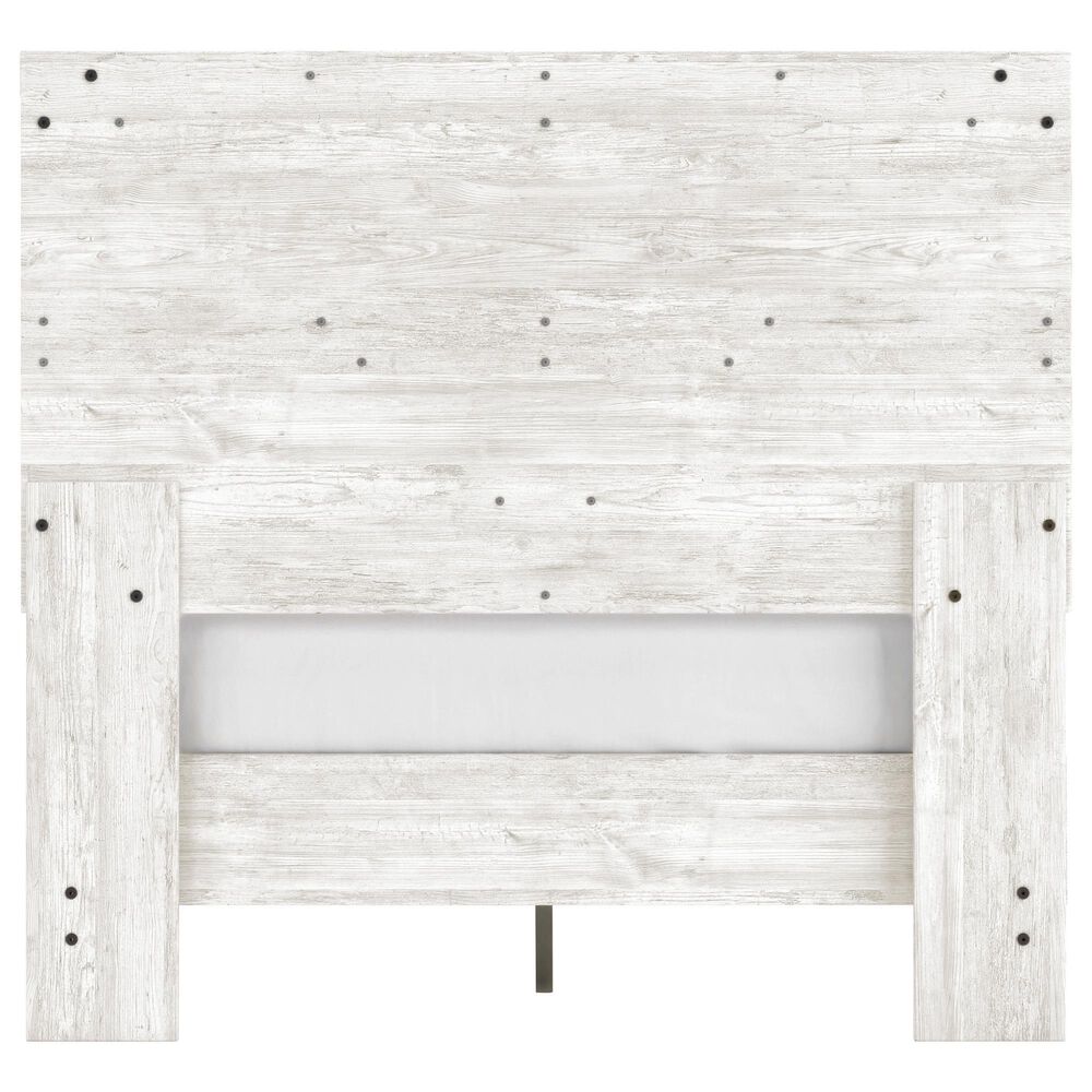 Ashley Shawburn Full Panel Platform Bed in Whitewash/Dark Charcoal, , large