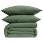Pem America Crinkle Garment 3-Piece Full/Queen Comforter Set in Green, , large