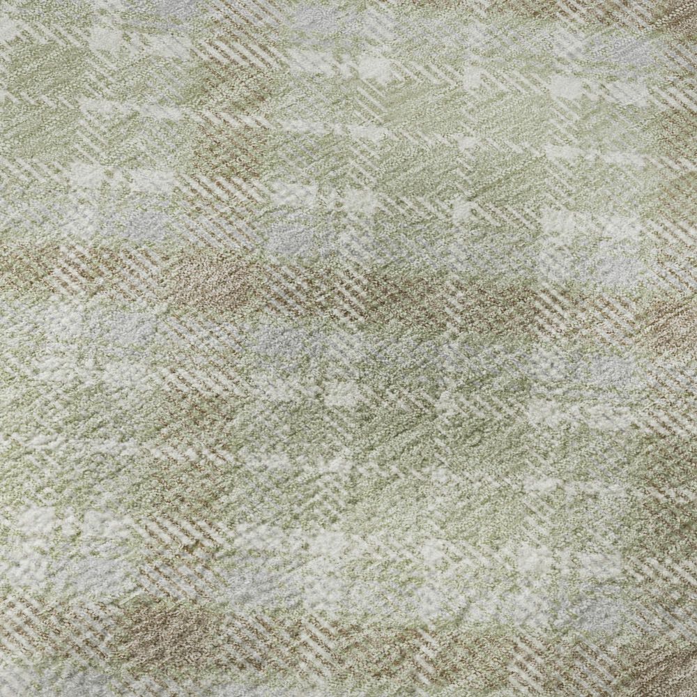 Dalyn Rug Company Soft Essentials Plaid Celery 5' x 7'6" Indoor/Outdoor Area Rug, , large