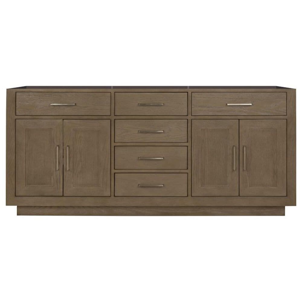 Lexora Home Abbey 72&quot; Double Bathroom Vanity in Grey Oak with 2 cm White Cultured Marble Top and Rectangular Sinks, , large