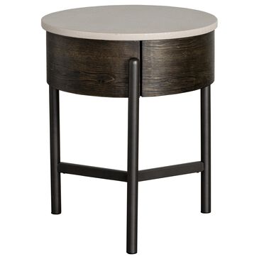 Mayberry Hill Nica End Table in White and Brown, , large