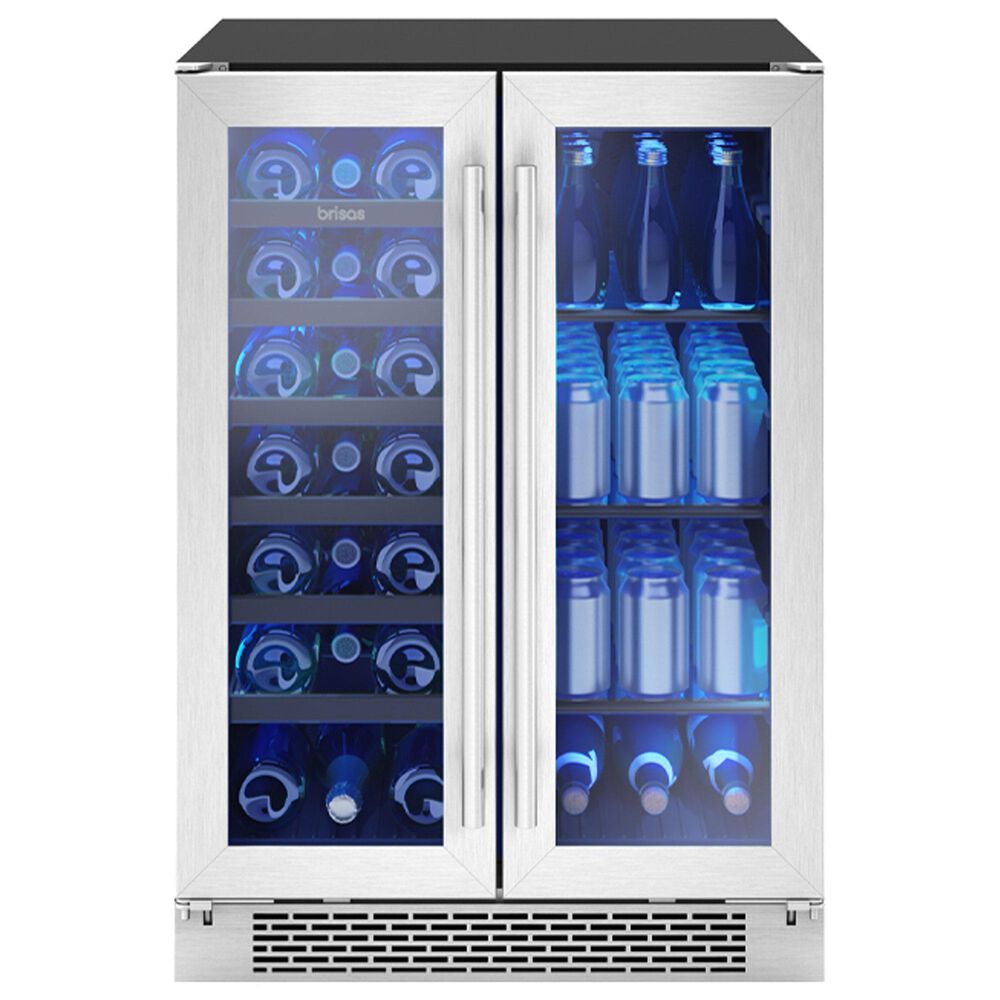 Zephyr 5.2 Cu. Ft. French Door Wine and Beverage Cooler in Stainless Steel, , large