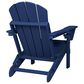 Hearth and Haven 3-Piece Outdoor Folding Adirondack Chair Set with Side Table in Navy Blue, , large