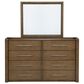 Ashley Marxmore 8 Drawer Dresser and Mirror in Brown, , large