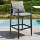 Armen Living Grand Patio Counter Height Bar Stool in Dark Gray, , large