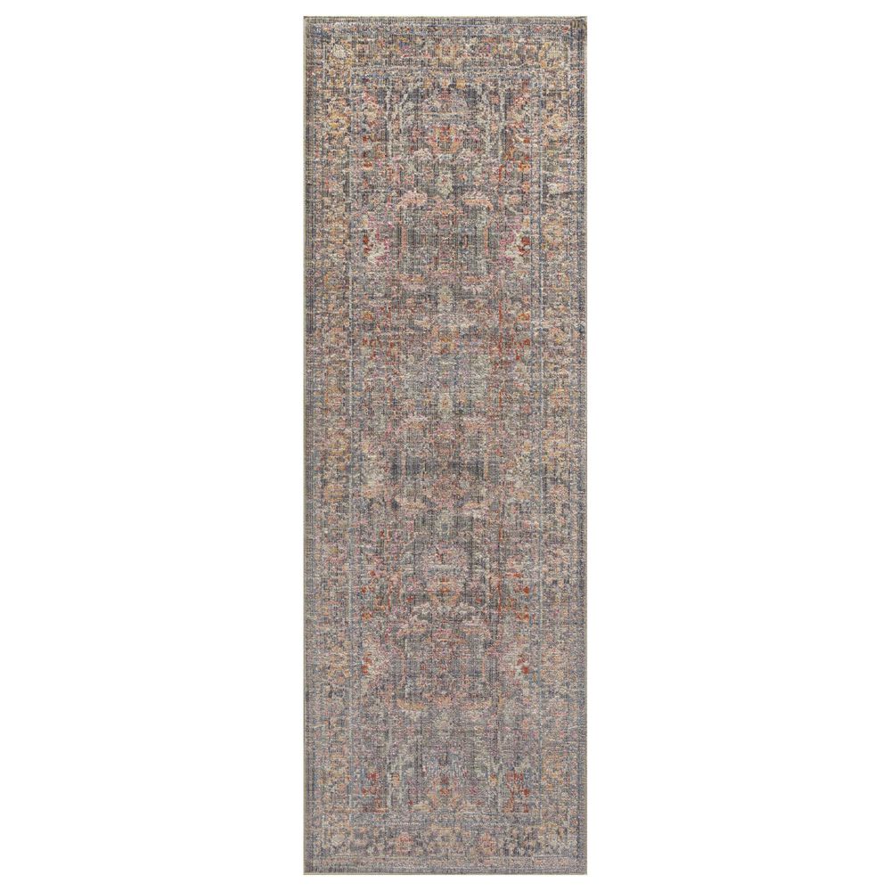 Chris Loves Julia x Loloi Rosemarie 2&#39;7&quot; x 10&#39; Stone and Multicolor Runner, , large