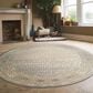 Radici USA Davide Southwestern 5"3" Round Beige Area Rug, , large