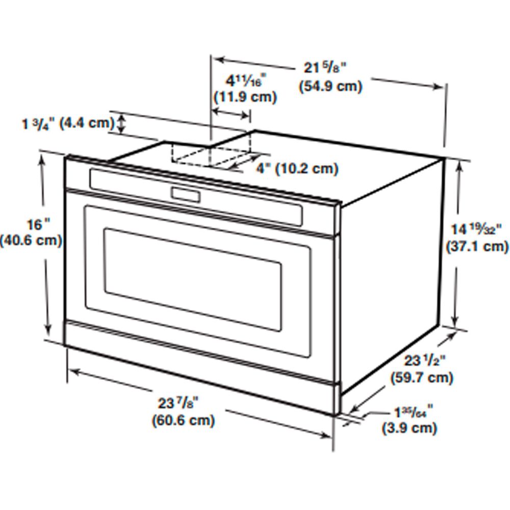 KitchenAid 24 Under-Counter Microwave Oven Drawer in Stainless Steel