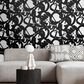 Wallquest Inkblot 216" x 20.5" Peel and Stick Wallpaper in Onyx, , large