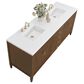 James Martin Vanities Myrrin 72" Double Vanity in Mid-Century Walnut with 3 cm White Zeus Quartz Top, , large