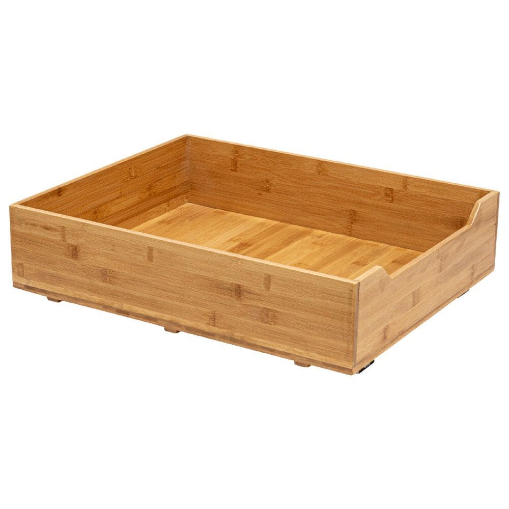 Household Essentials Glidez 17" 1-Tier Pull-Out/Slide-Out Storage Organizer for Under Cabinet Use in Natural, , large