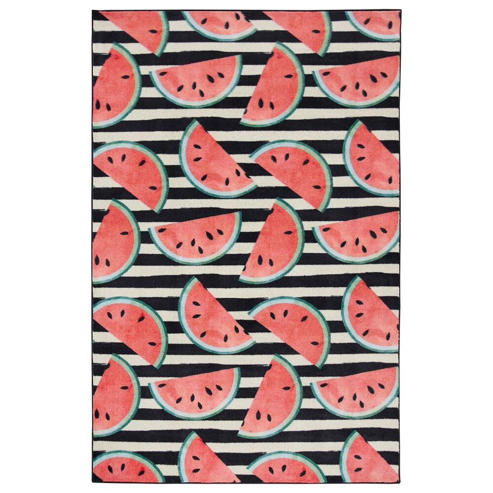 Karastan Prismatic Z0440 A402 3"4" x 5" Pink Kids Area Rug, , large