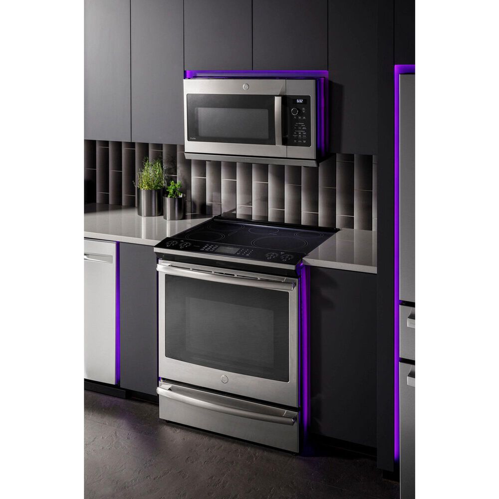 GE Profile 2.2 Cu. Ft. Over-the-Range Sensor Microwave Oven in Stainless Steel, , large