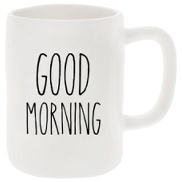 18 Oz Good Morning Ceramic Mug in White, , large