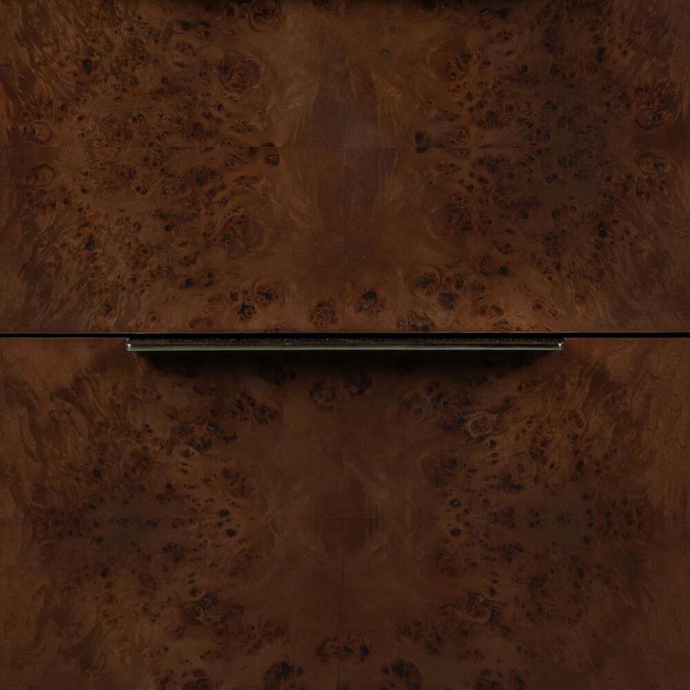 Alder &amp; Tweed Calder 2 Drawer Nightstand in Mocha Burl, , large