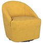 Coaster Leon Swivel Chair in Mustard Yellow, , large