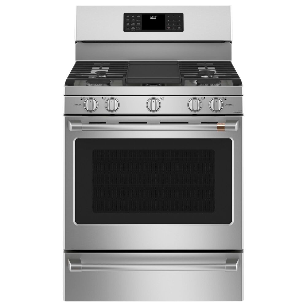 Cafe 5.6 Cu. Ft. Freestanding Gas Range with Convection in Stainless Steel, , large