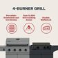 Tytus Anaheim and Emberwood 3-Piece Modular Duo with 2-Burner Gas Griddle in Gunmetal Gray, , large