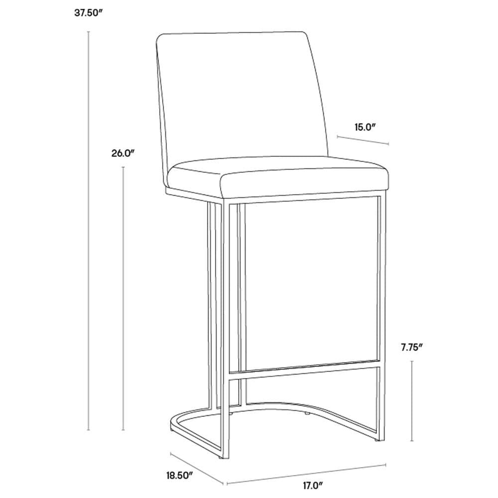 37B Rayla Counter Stool with Belfast Oatmeal Cushion, , large