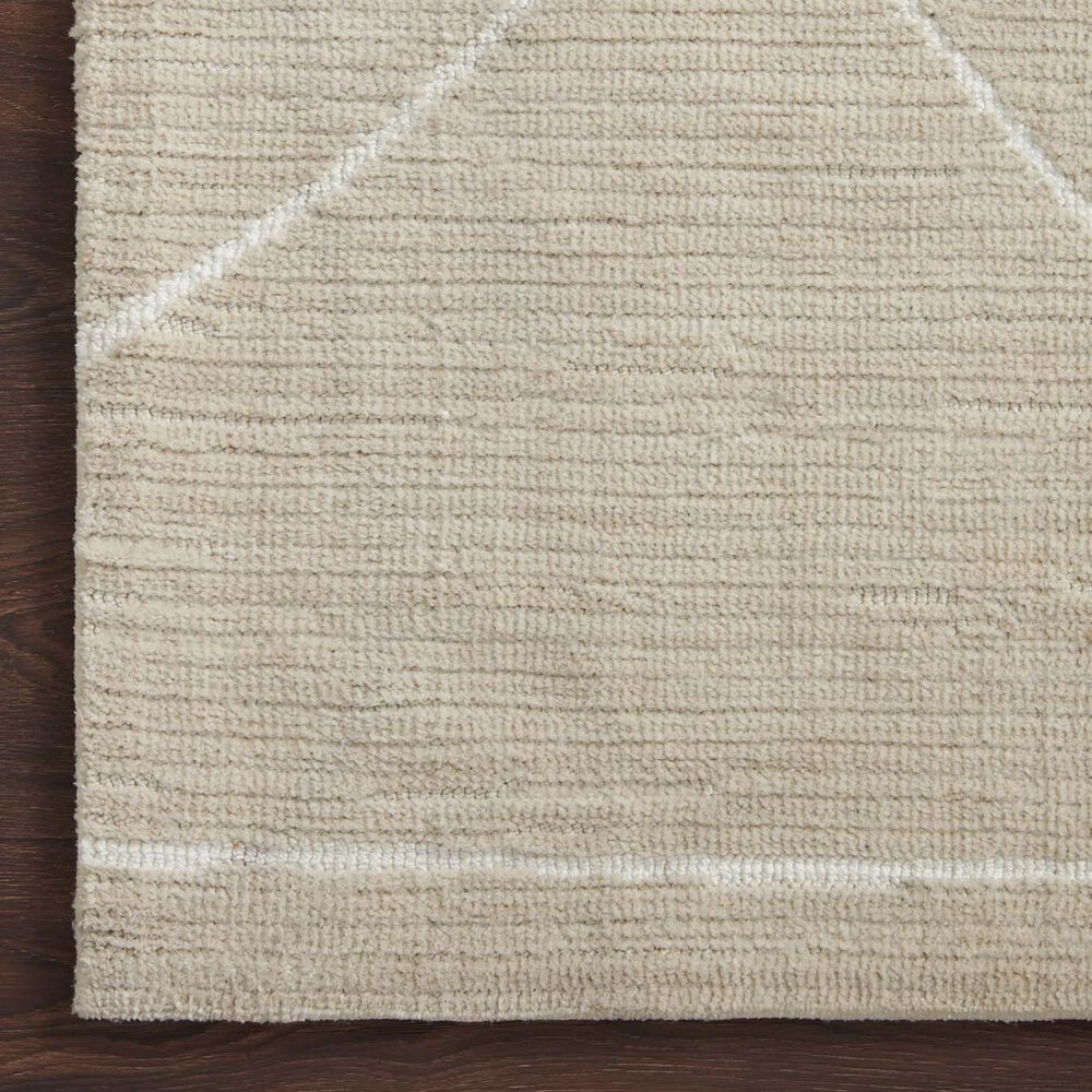 Magnolia Home Logan 2&#39;6&quot; x 7&#39;6&quot; Oatmeal and White Runner, , large