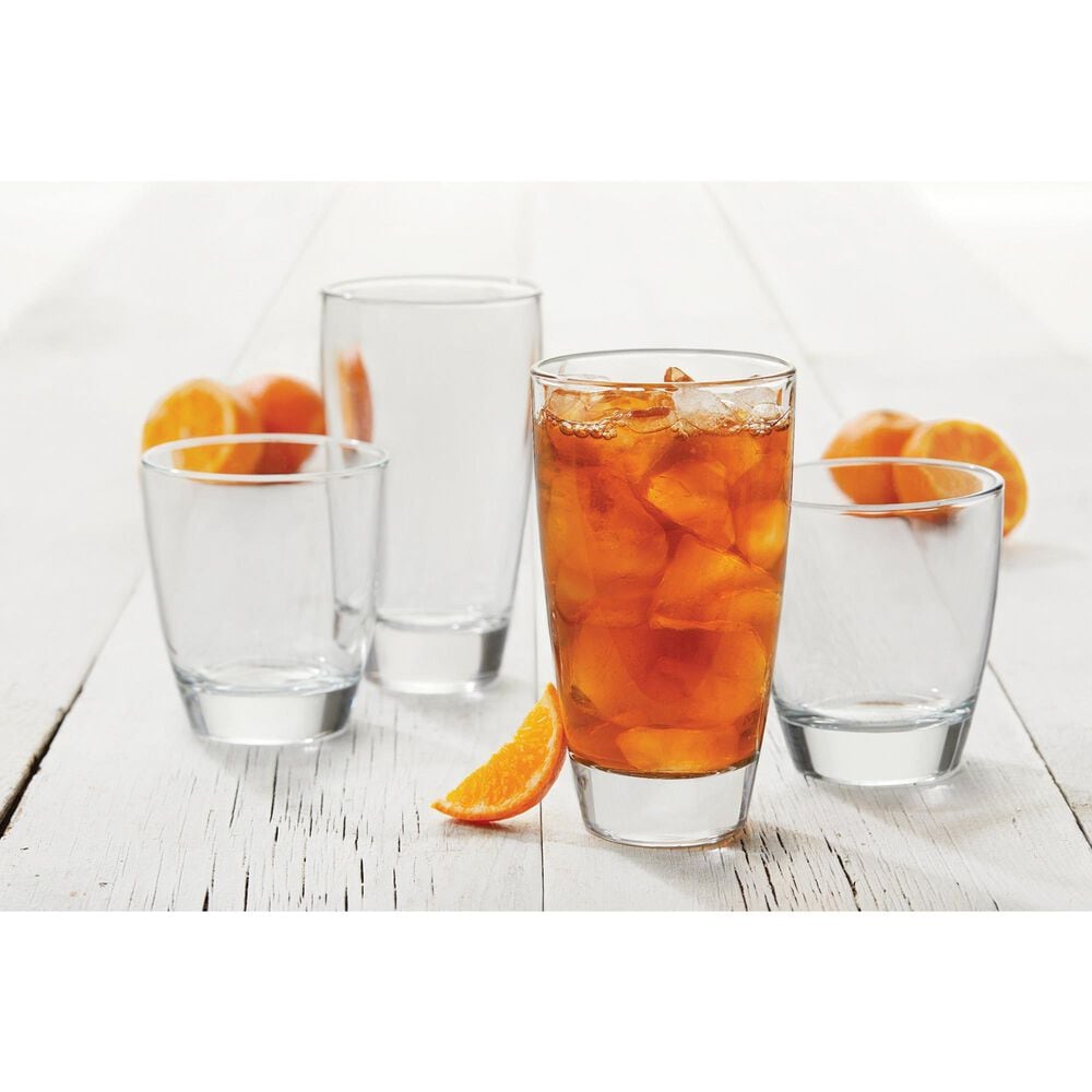 Libbey Glass Durham 16-Piece Glassware Set in Clear, , large