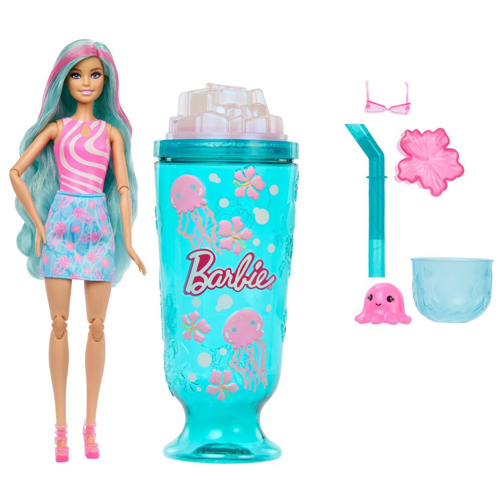 Barbie Pop Reveal Sea Slushy Series Doll in Blue, , large