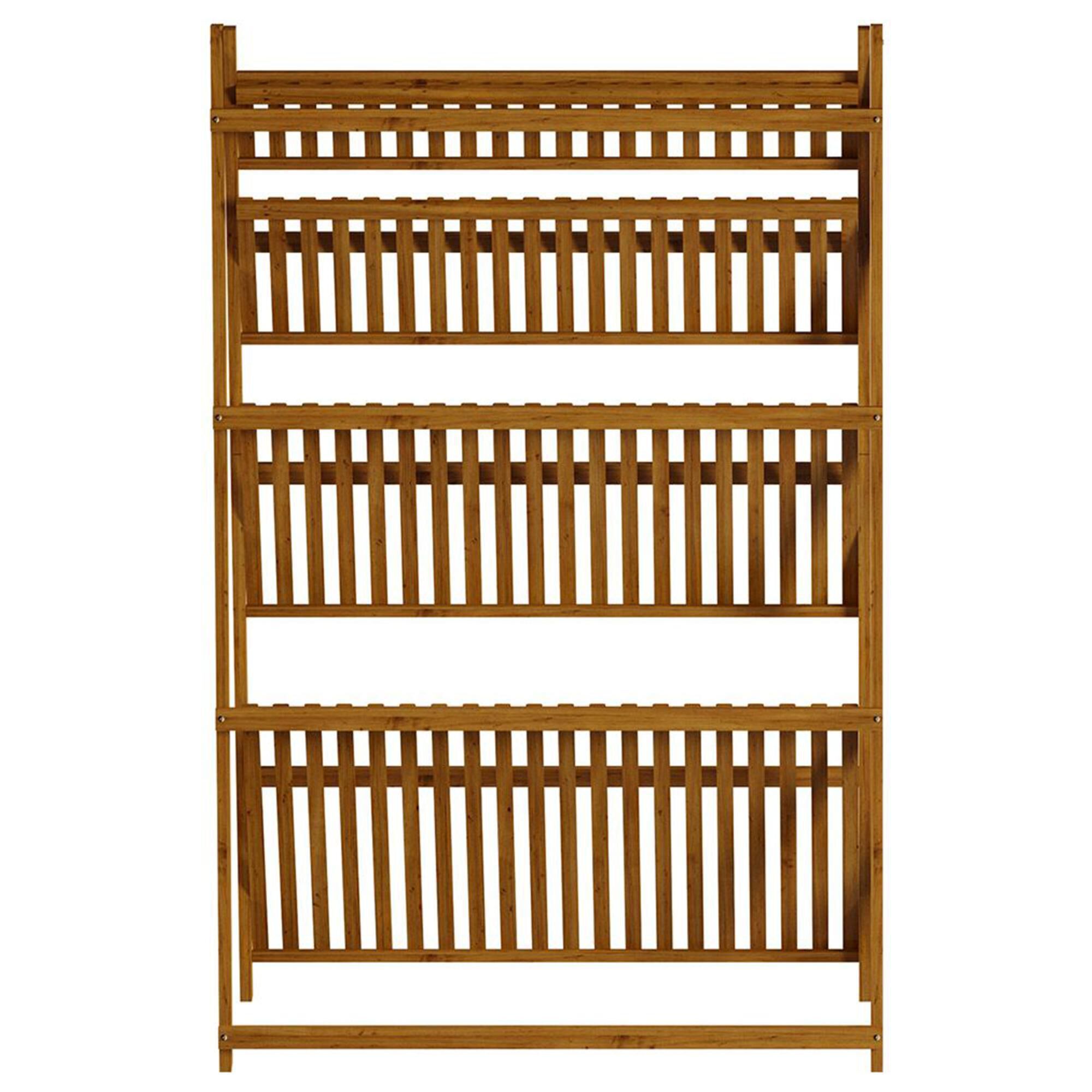 Timberlake Pure Garden 4-Tier Plant Stand in Natural Wood