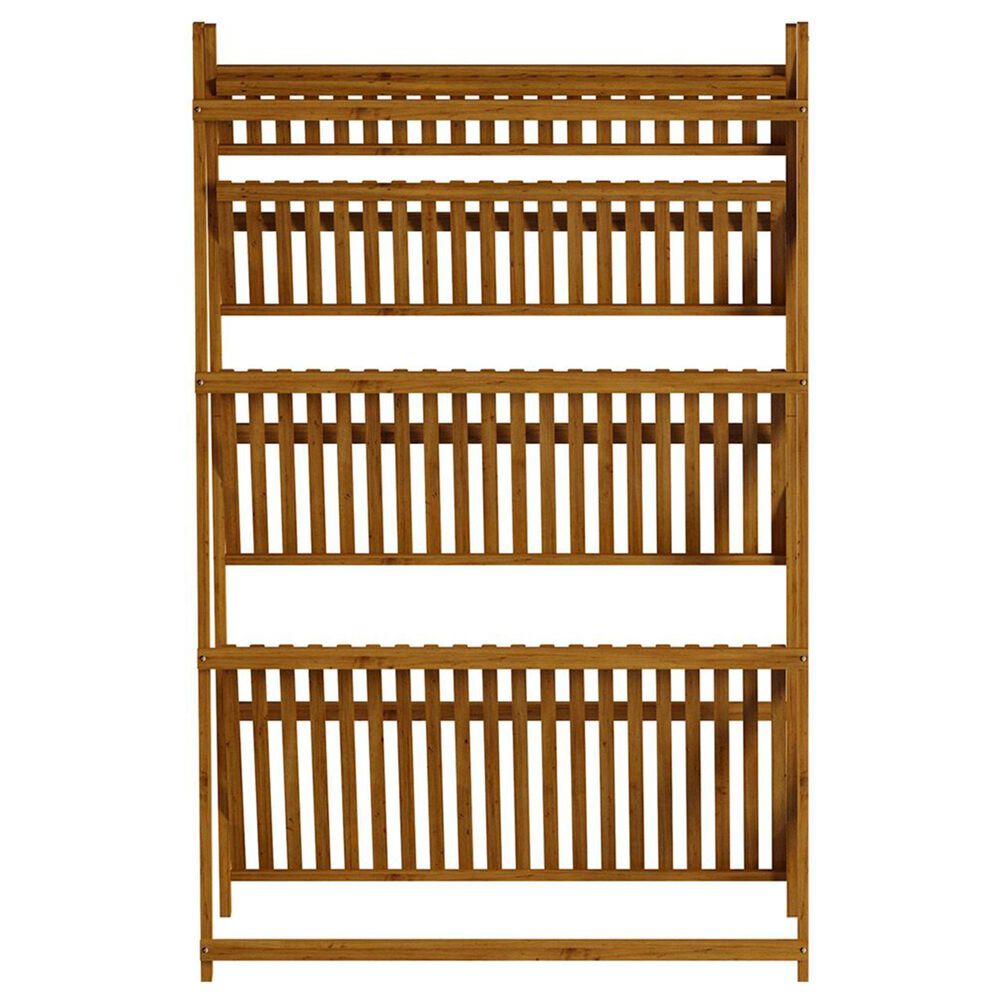 Timberlake Pure Garden 4-Tier Plant Stand in Natural Wood, , large
