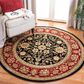 Safavieh Lyndhurst 5"3" Round Black and Red Area Rug, , large