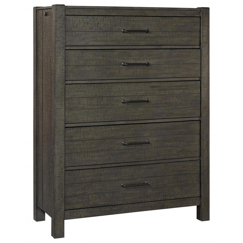 Riva Ridge Mill Creek 5 Drawer Chest in Carob, , large