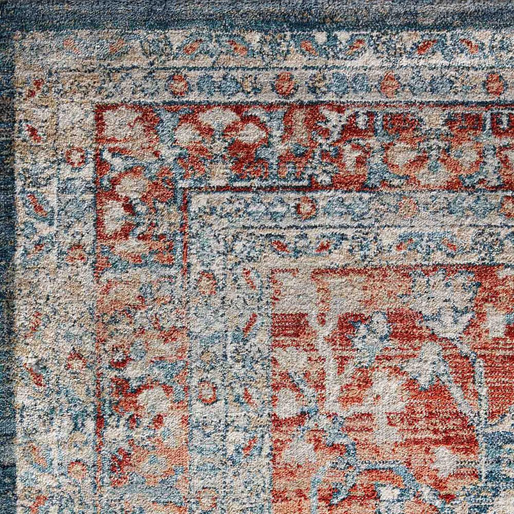 Magnolia Home Elise ELI-05 2&#39;8&quot; x 4&#39; Navy and Red Area Rug, , large