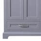 Lexora Home Dukes 60" Double Bathroom Vanity with 58" Mirror in Dark Grey, , large