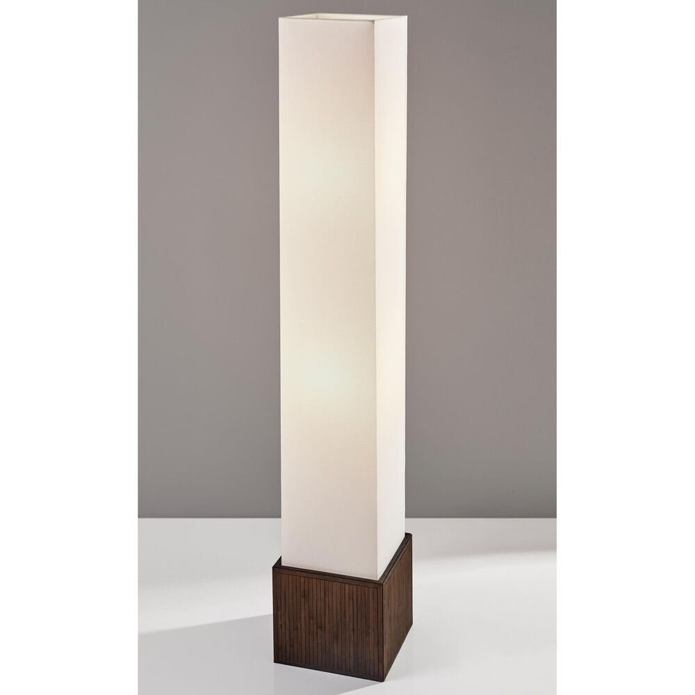 Adesso Sebu Floor Lantern in Teak Brown, , large