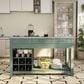 Furniture of America Kling Kitchen Island in Green and White, , large