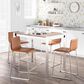 Lumisource Fuji Counter Table in Walnut/Stainless Steel, , large