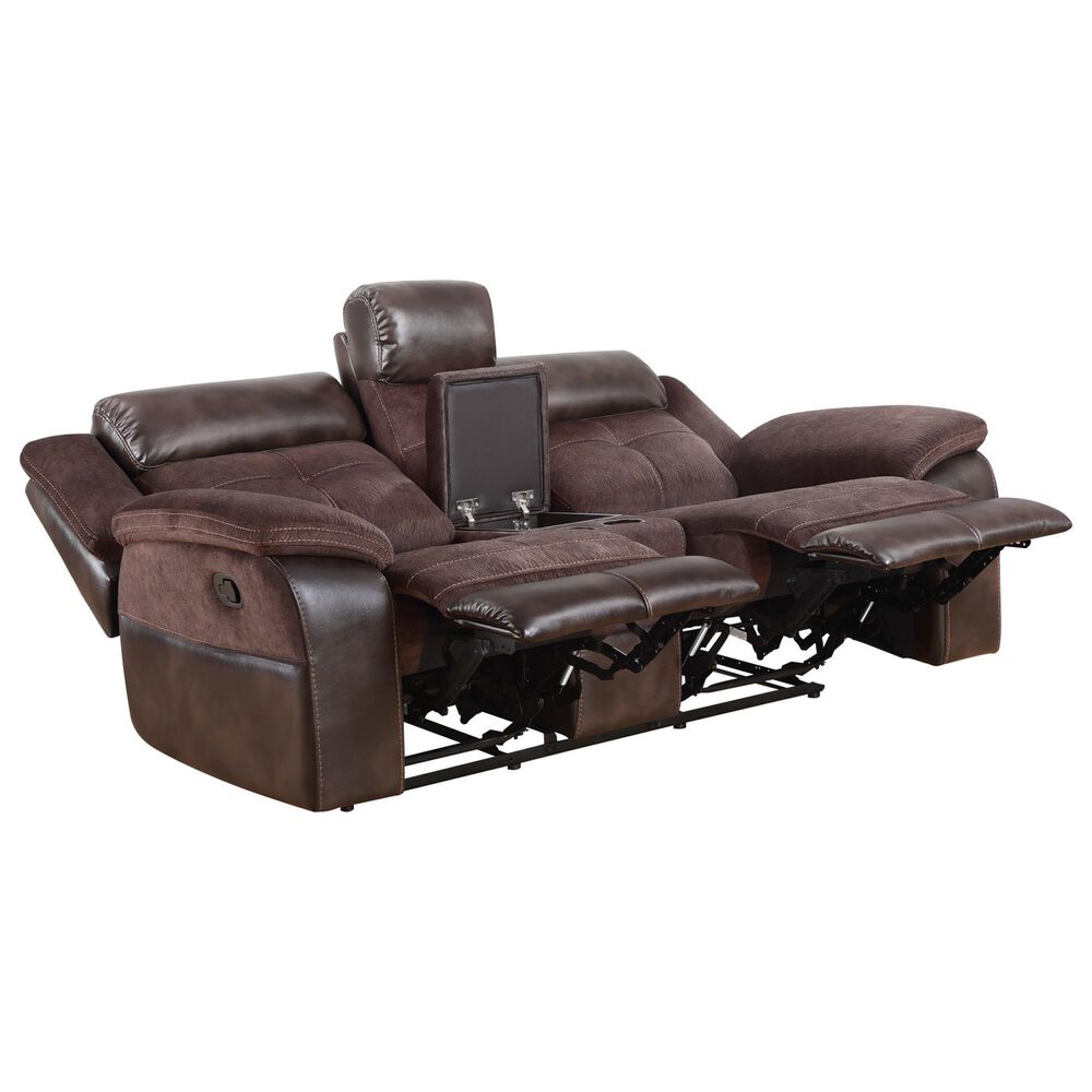 Steve Silver Pueblo Manual Recliner Console in Coffee, , large
