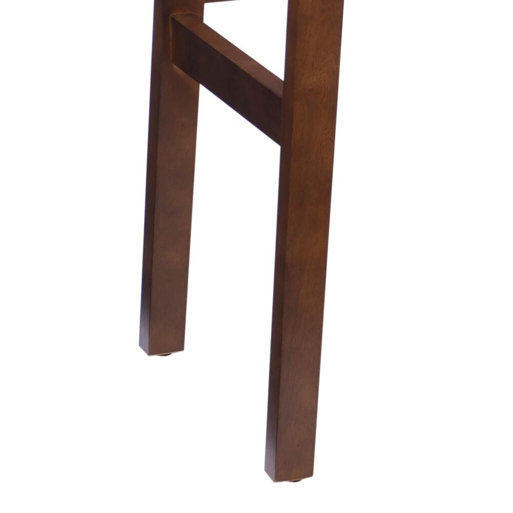 Linon Home Decor Lorna Vanity with Stool in Walnut, , large