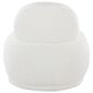 Lumisource Kimi Accent Chair in White Sherpa, , large