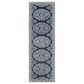 Surya Granada GND-2308 2"6" x 10" Dark Blue, Ivory and Charcoal Runner Rug, , large