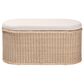 Baxton Studio Barid Oval Storage Bench in Natural, , large