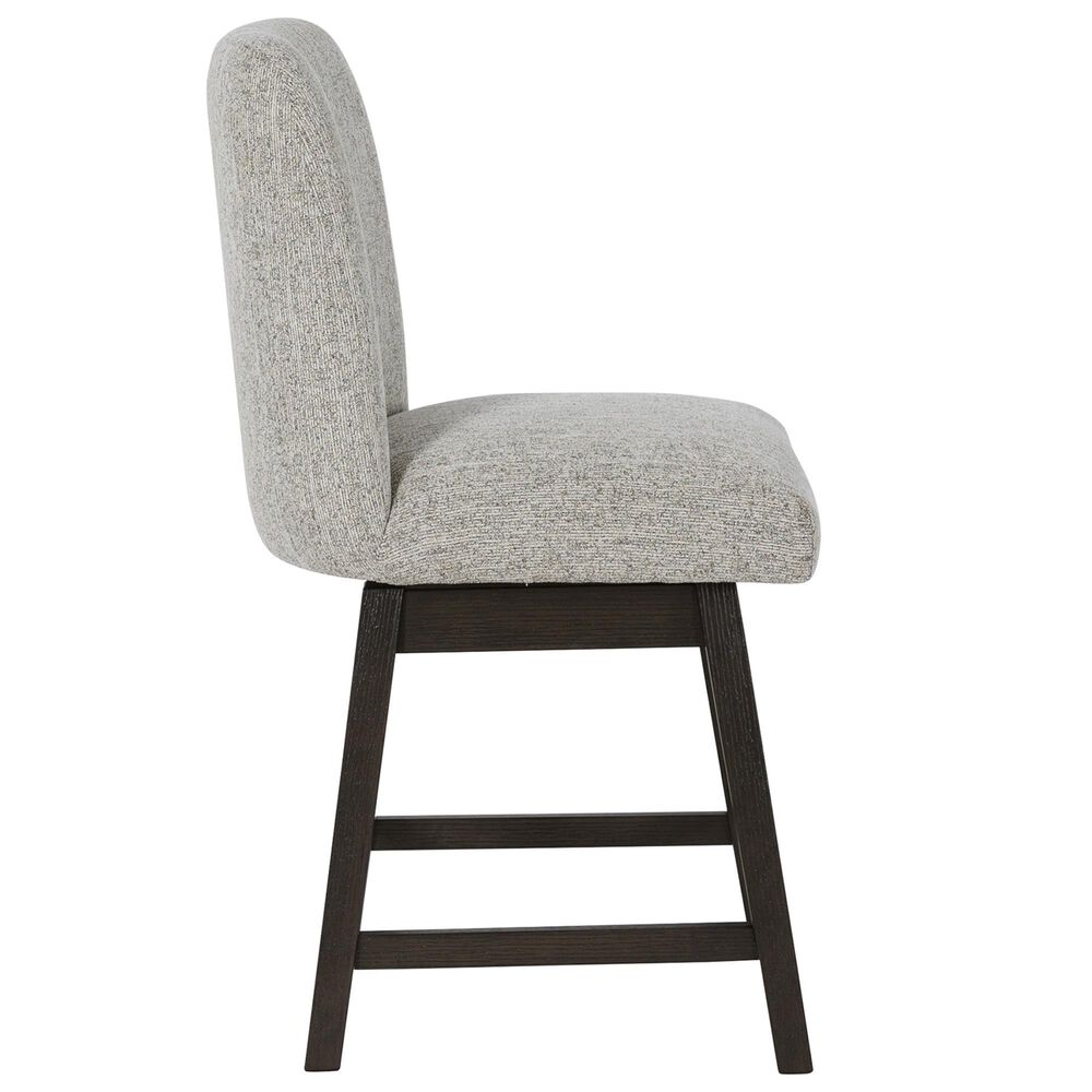 Millenium Burkhaus Counter Stool in Dark Brown Finish and Beige Upholstery, , large