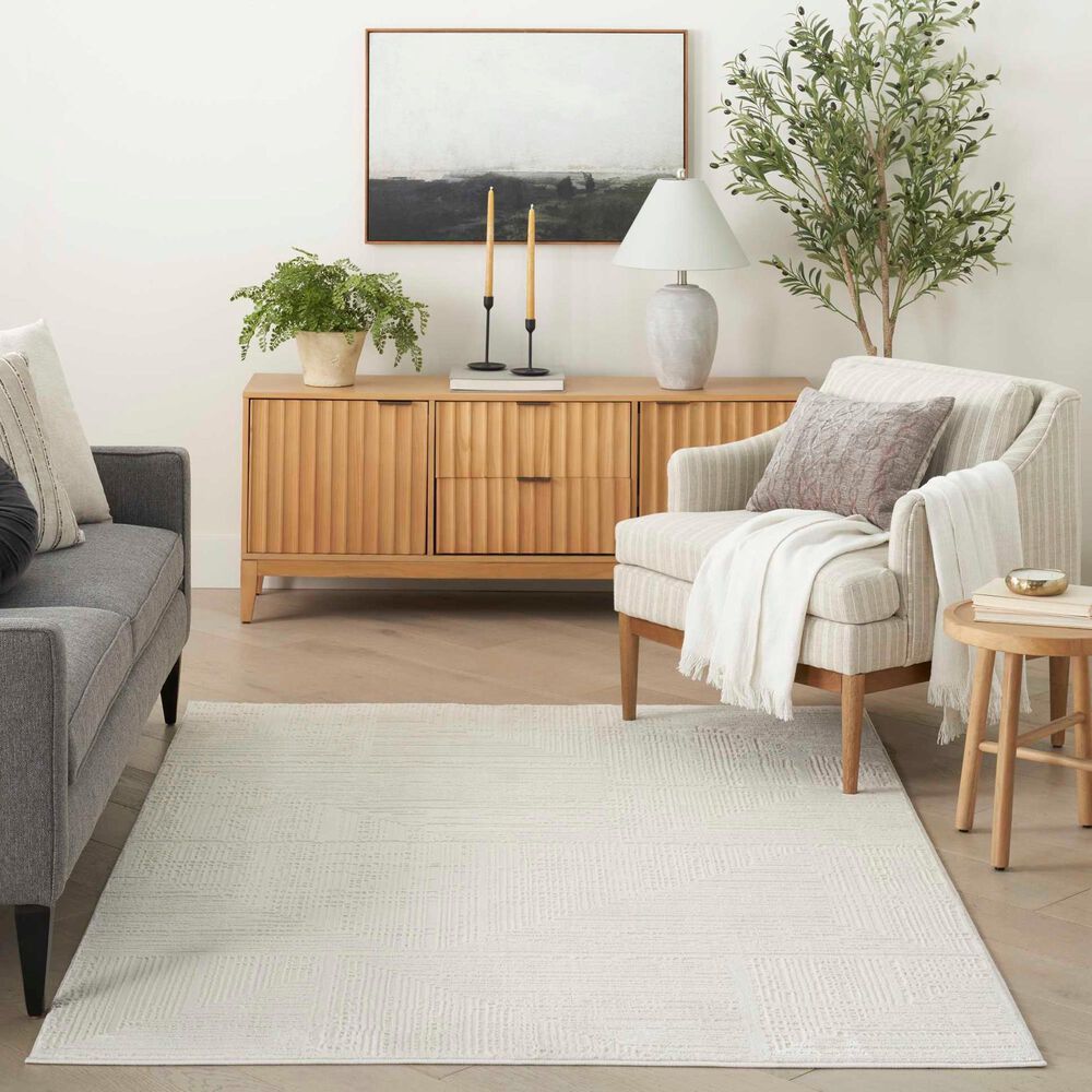 Nourison Sustainable Trends 5&#39;3&quot; x 7&#39;3&quot; Ivory Area Rug, , large