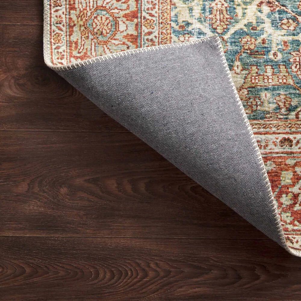 Loloi II Layla LAY-04 9&#39; x 12&#39; Ocean and Rust Area Rug, , large