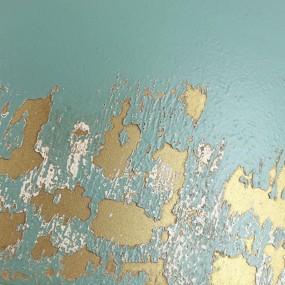 Golden Lighting Alison 5-Light Pendant with Teal Shade in Vintage Gold, , large