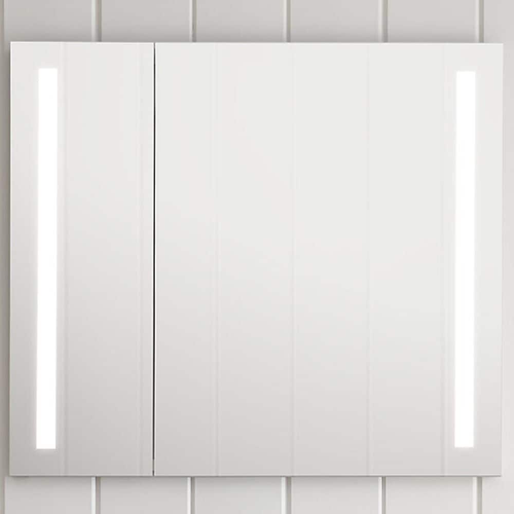 Kohler Verdera 34" x 40" Left-Hinged Lighted Medicine Cabinet in Aluminum, , large