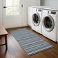Dalyn Rug Company Soft Essentials Striped Navy 2"3" x 7"6" Indoor/Outdoor Runner, , large