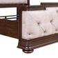 Belle Furnishings Provence Park King Upholstered Shelter Bed in Chateau Brown, , large