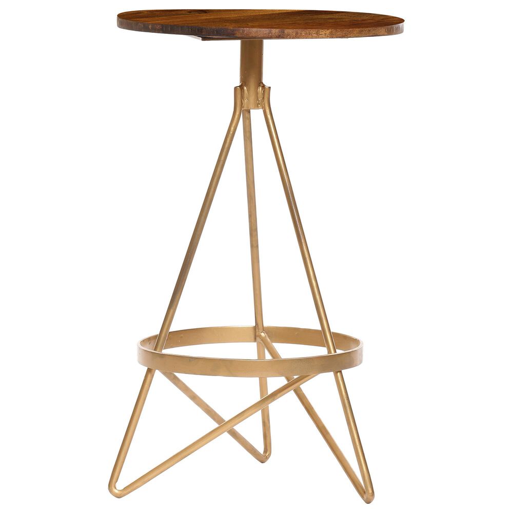 Carolina Chair and Table Micah Swivel Stool in Elm/Gold, , large